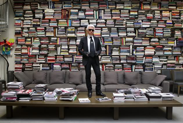 style-interior-decor-chic-cheap-cheerful-bookshelves-karl-lagerfeld-studio