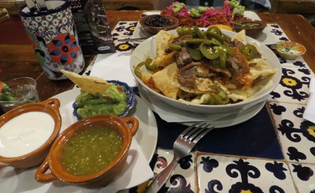 Las Adelitas' carne asada nachos.