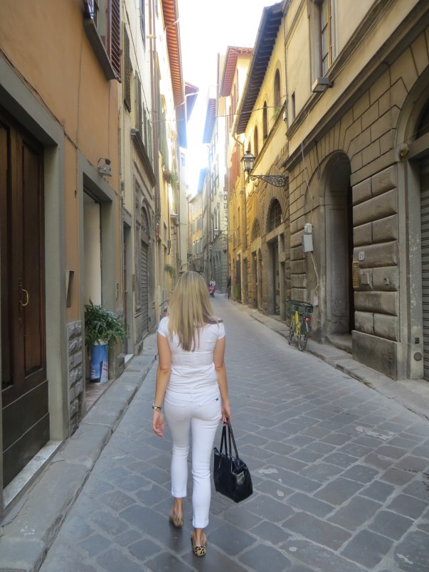 Wandering the streets.