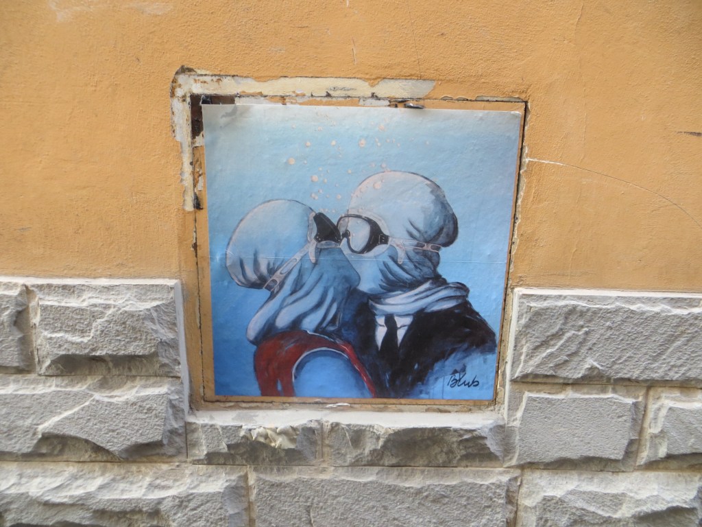 We found this underwater-themed street art hidden all over Florence.