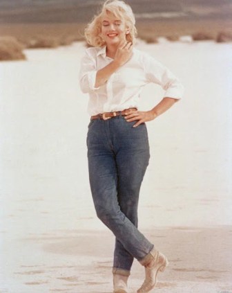 California girl Marilyn Monroe in denim.
