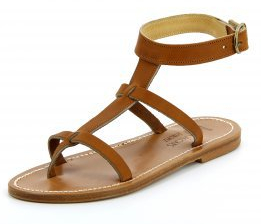 Sandale tropézienne femme ARTIMON Cuir Pul Naturel Vue 1